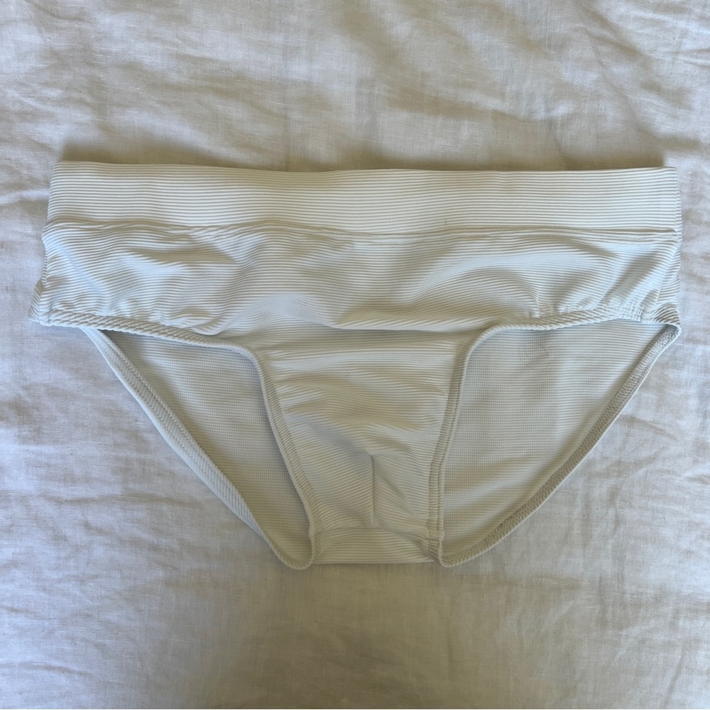 Charlie by MZ White Swim Brief